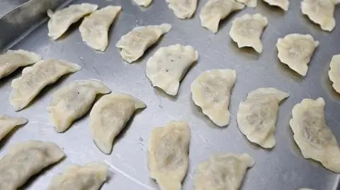 Liofilizowane pierogi z kapustą i grzybami przygotowało LYOFOOD. Sławosz Uznański-Wiśniewski wziął je na ISS 