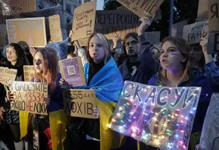 Protest w Kijowie