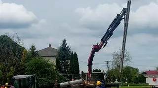 Słup energetyczny został wymieniony