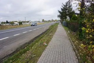 Miejsce, w którym zginął pieszy