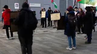Propalestyńska demonstracja w Liverpoolu
