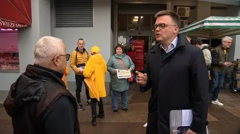 Hołownia na bazarze Szembeka