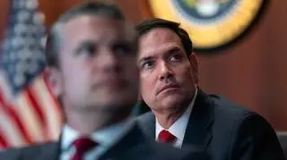 Pete Hegseth i Marco Rubio w Situation Room