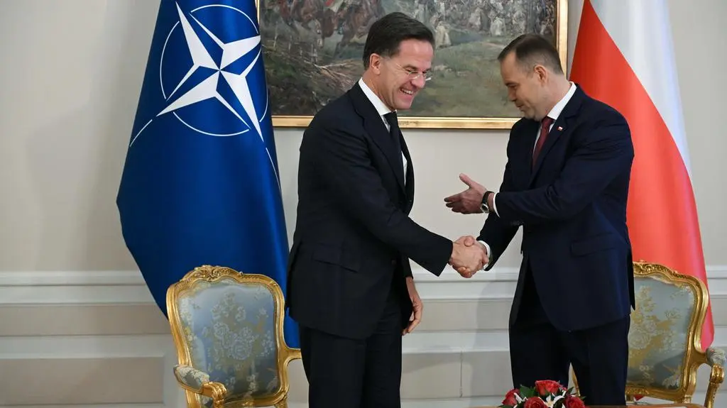 Mark Rutte i Karol Nawrocki