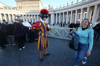Vatican - the funeral of Pope Francis.  The funeral mass of Pope Francis in St. Piotr