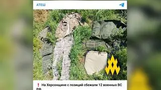 Atesz publikuje zdjęcie rosyjskich mundurów, które mają należeć do dezerterów  