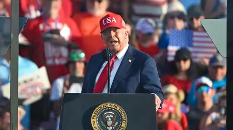 Prezydent Donald Trump w Des Moines, Iowa