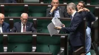 Antoni Macierewicz i Cezary Tomczyk w Sejmie
