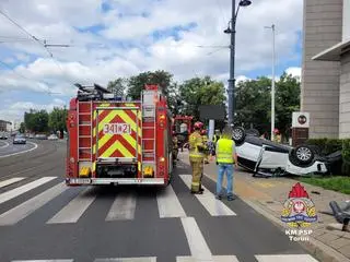 Dachowanie samochodu w Toruniu