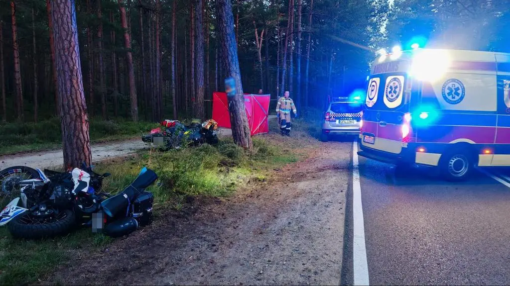 Zderzyli się motocykliści. Dwie osoby w szpitalu 