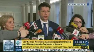 Rzyszerd Petru po ogłoszeniu opinii Komisji Weneckiej