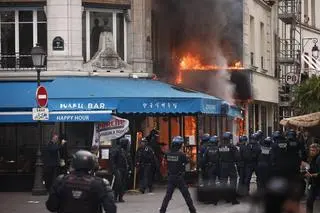 Protest w Paryżu