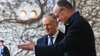 Donald Tusk i Friedrich Merz