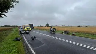 Poważny wypadek na DK 15 w województwie kujawsko-pomorskim
