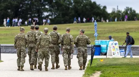 USA, Waszyngton, Gwardia Narodowa, patrol