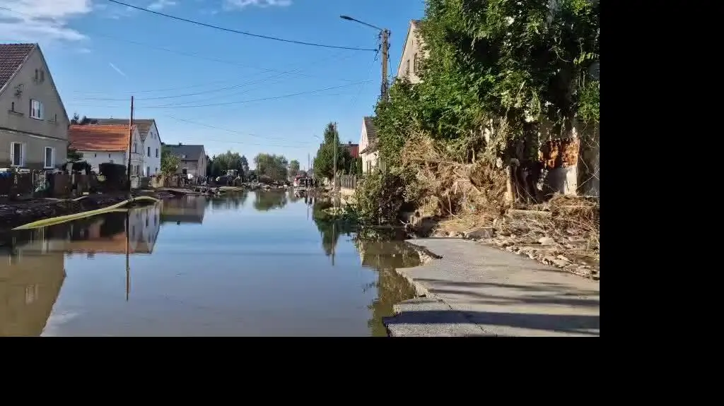 Zerwana droga w Bodzanowie pod Głuchołazami