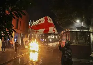 Antyrządowy protest w stolicy Gruzji
