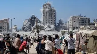Izraelski atak na miasto Gaza