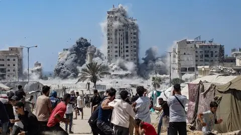 Izraelski atak na miasto Gaza