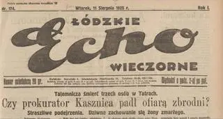 Artykuł z krakowskiego dziennika przedrukowała gazeta z Łodzi