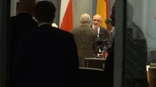 Prof. Andrzej Nowak podczas spotkania w Bundestagu