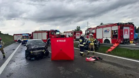 Śmiertelny wypadek na S7 w Łącznej (Świętokrzyskie)