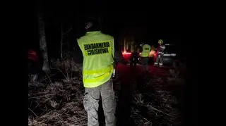 Służby na miejscu zdarzenia w Żeliznej