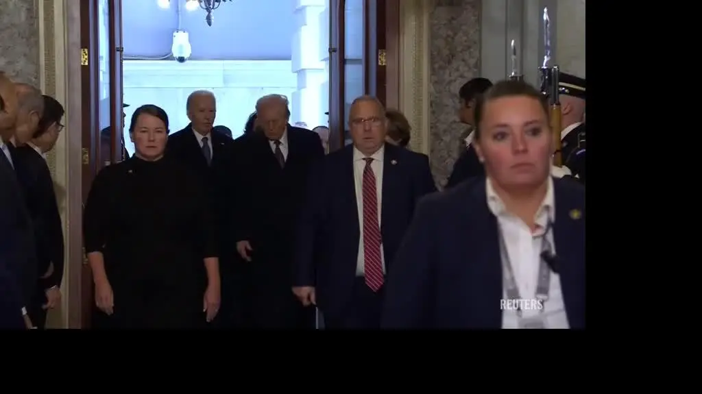 trump i biden przyjechali 