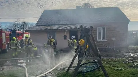 Do pożaru doszło w miejscowości Kaznów-Kolonia