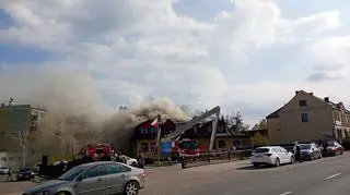 Pożar restauracji w Dębicy 