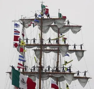 Cuauhtémoc przy Wałach Chrobrego w Szczecinie, 2007 rok