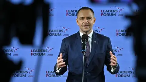 Karol Nawrocki w Davos 