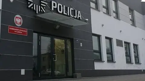 29-latek rzucił kamieniem w jedną z szyb komisariatu