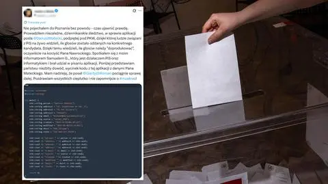 "Aplikacja Mateckiego" podpięta pod PKW? Fałszywy "niezbity dowód"