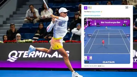 Niesamowita szybkość Świątek na korcie