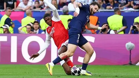 Faul, po którym PSG wyrównało. Była weryfikacja VAR