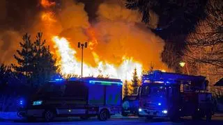 Pożar w Targanicach