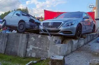 Wypadek w Wodzisławiu Śląskim po policyjnym pościgu