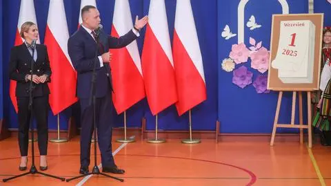 Karol Nawrocki na rozpoczęciu roku szkolnego