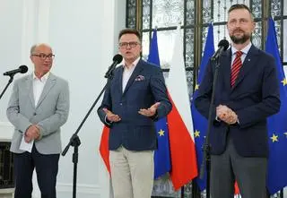 "Premier nie przyjedzie". Konferencja liderów koalicji 