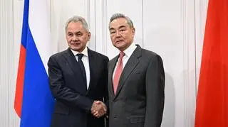 Siergiej Szojgu i Wang Yi