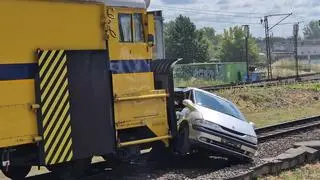 Symulacja zderzenia pociągu z samochodem