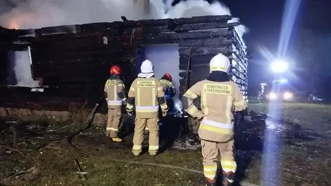 Spłonął drewniany dom 