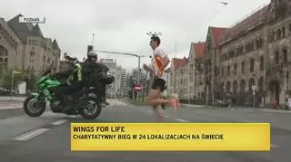 Sebastian Napieraj wspierał biegaczy na trasie