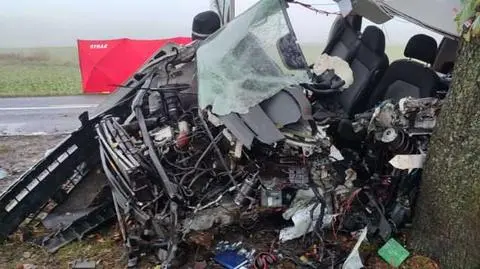 Bus roztrzaskał się o drzewo, zginęły dwie kobiety i dziecko