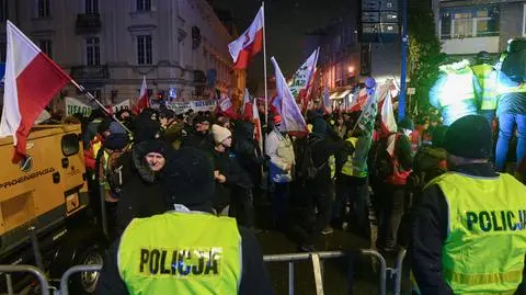 Protest rolników na ulicach Warszawy 