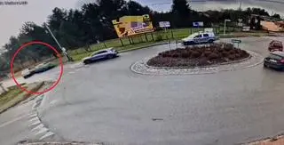 Kolizja podczas ucieczki przed policją