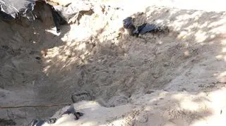 Chłopca przysypała ziemia