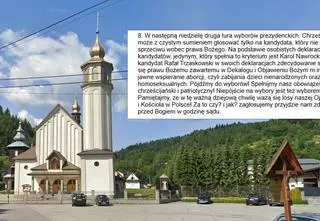 Agitacja w ogłoszeniach parafialnych. "To nie powinno mieć miejsca"