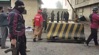 Miejsce ataku w Peszawarze  